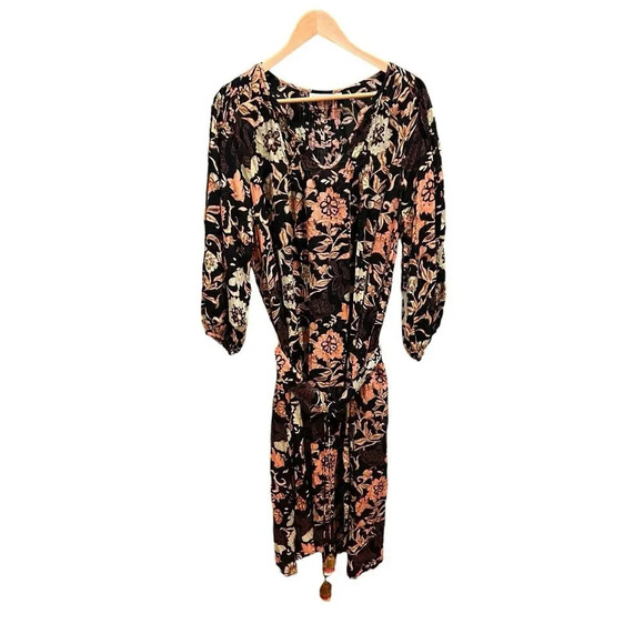 Roller Rabbit Rowen Maxi Dress Taos Floral Printed Oversized Dress Cover Up XS - Picture 5 of 16